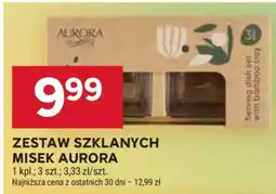 Stokrotka Market Zestaw szklanych misek Aurora oferta