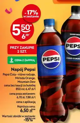 Żabka Napój Pepsi oferta