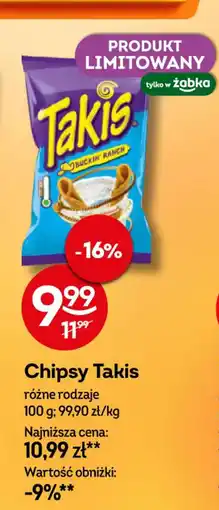 Żabka Chipsy Takis oferta
