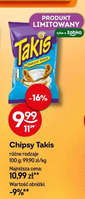 Żabka Chipsy Takis oferta
