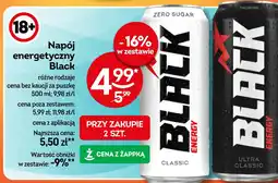 Żabka Black napój energetyczny oferta