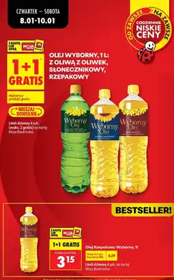 Biedronka Olej wyborny rzepakowy oferta
