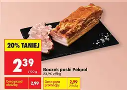 Biedronka Boczek paski Pekpol oferta