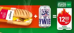 Żabka Panini + Piwo Zywiec 0% oferta