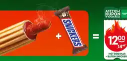 Żabka Hot Dog Max + Baton Snickers oferta