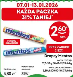 Żabka Mentos Dropsy oferta