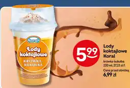 Żabka Koral Lody koktajlowe oferta