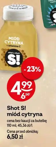 Żabka Shot S! miód cytryna oferta