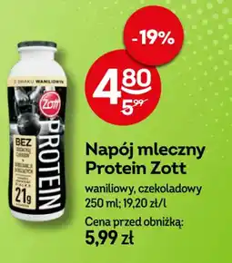 Żabka Zott Napój mleczny Protein oferta