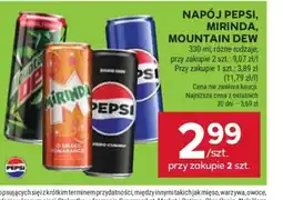 Stokrotka Napój Pepsi, Mirinda, Mountain Dew oferta