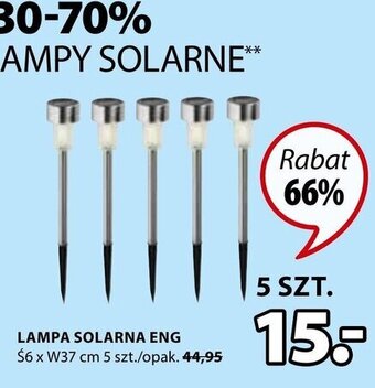 JYSK Lampa solarna ENG 5szt. oferta