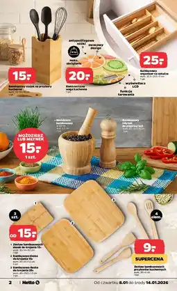 Netto Organizer na sztućce bambusowy oferta