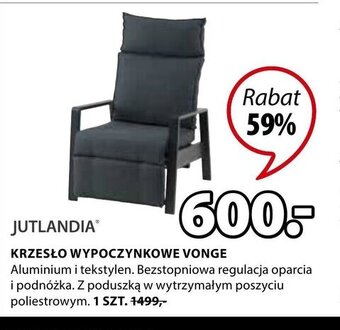 JYSK Krzesło wypoczynkowe Vonge oferta