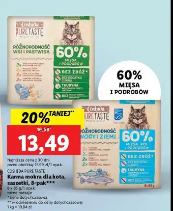 Lidl Karma dla kota różnorodność wsi i pastwisk 1 OPAK 12 SZT 85 G oferta