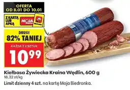 Biedronka Kiełbasa Żywiecka Kraina Wędlin 600 g oferta