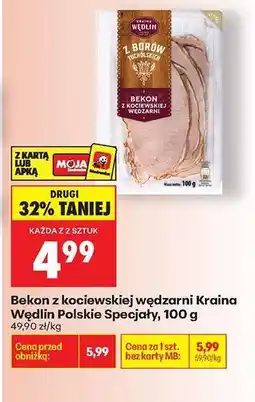 Biedronka Bekon z kociewskiej wędzarni Kraina Wędlin Polskie Specjały, 100 g oferta