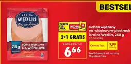 Biedronka Schab wędzony na wiśniowo w plastrach Kraina Wędlin , 250 g oferta