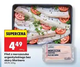 Biedronka Filet z morszczuka argentyńskiego bez skóry Marinero oferta