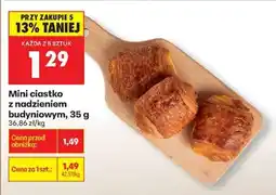 Biedronka Mini ciastko z nadzieniem budyniowym, 35 g oferta