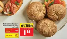 Biedronka Bułka śniadaniowa pełnoziarnista, 73 g oferta