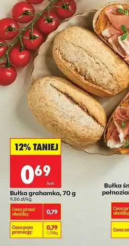Biedronka bułka grahamka 70 g oferta