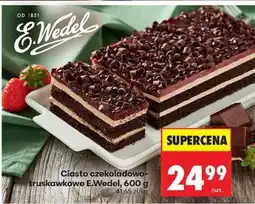 Biedronka Ciasto czekoladowo-truskawkowe E.Wedel, 600 g oferta