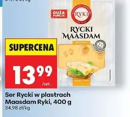 Biedronka Ser Rycki w plastrach Maasdam Ryki 400 g oferta