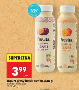 Biedronka Jogurt pitny lassi Fruvita, 330 g oferta