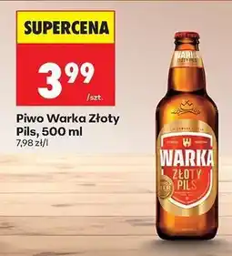 Biedronka Piwo Warka Złoty Pils, 500 ml oferta