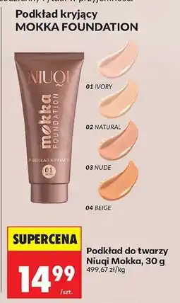 Biedronka Podkład do twarzy Niuqi Mokka, 30 g oferta