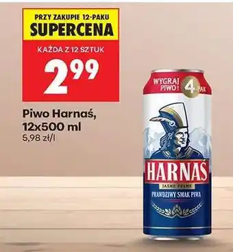 Biedronka Piwo Harnas 12x500 ml oferta
