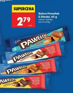 Biedronka Baton Pawełek E.Wedel 45 g oferta