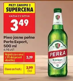 Biedronka Piwo jasne pełne Perła Export, 500 ml oferta
