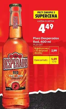 Biedronka Piwo Desperados Red, 400 ml oferta