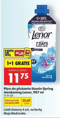 Biedronka Płyn do płukania tkanin Spring Awakening Lenor, 987 ml oferta