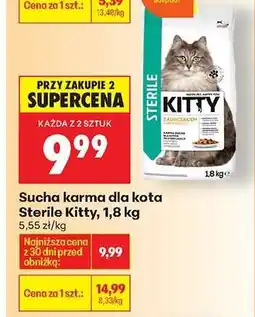 Biedronka Sucha karma dla kota Sterile Kitty 1,8 kg oferta