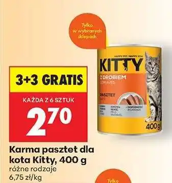 Biedronka Karma pasztet dla kota Kitty, 400 g oferta