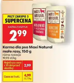 Biedronka Karma dla psa Maxi Natural małe rasy, 150 g oferta
