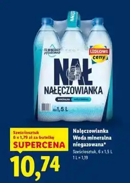 Lidl NAŁĘCZOWIANKA Woda mineralna niegazowana oferta
