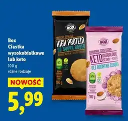 Lidl Box Ciastka wysokobiałkowe lub keto oferta