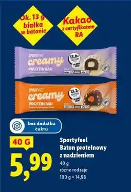 Lidl Sportyfeel Baton proteinowy z nadzieniem oferta