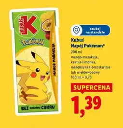 Lidl Kubuś Napój Pokémon oferta