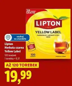 Lidl LIPTON Herbata czarna Yellow Label oferta