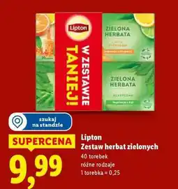 Lidl LIPTON Zestaw herbat zielonych oferta