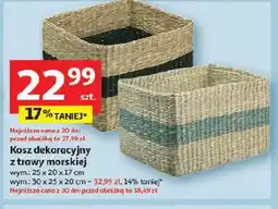 Auchan Kosz dekoracyjny z trawy morskiej oferta