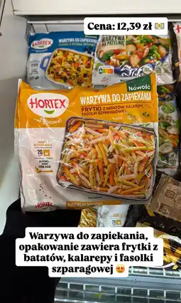 Intermarche Warzywa do zapiekania Hortex frytki z batatów, kalarepa, fasolka szparagowa oferta