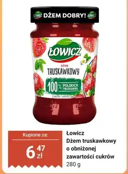 Dino Dżem truskawkowy o obniżonej zawartości cukrów oferta