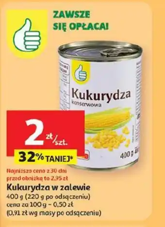 Kukurydza w zalewie