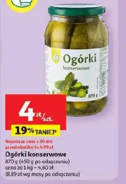 Auchan Ogórki konserwowe oferta