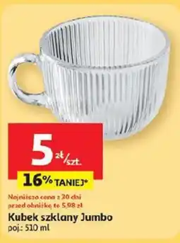 Auchan Kubek szklany Jumbo oferta